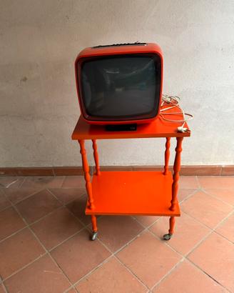 Tv vintage CGE + carrello