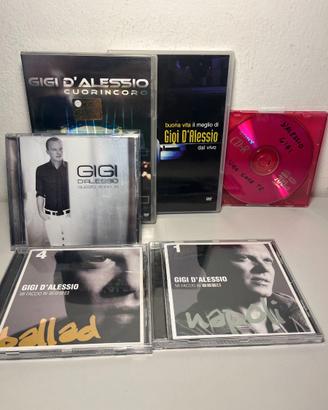 Lotto di CD e un DVD di Gigi D'Alessio