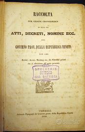 Volumi 2, 3 e 5 atti Governo Provvisorio