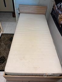 Letto singolo con materasso ikea