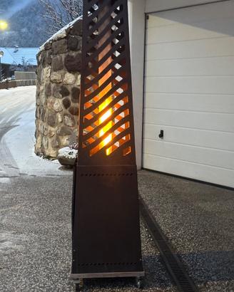 Fungo riscaldatore  per esterno a pallet autonomo