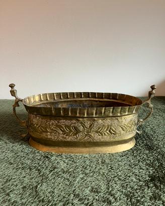 Fioriera in ottone anni ‘70