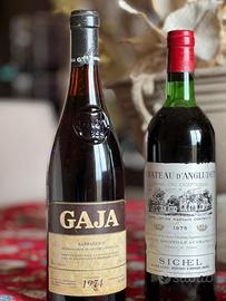 Vino rosso Gaia Barbaresco e bordeaux collezione