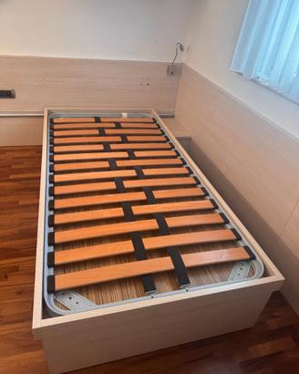 LETTO SINGOLO MOBILE IN LEGNO DOPPIO