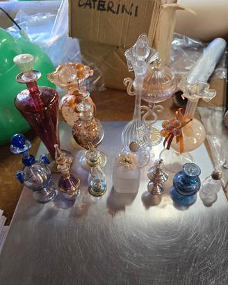 collezione 13 bottiglie artistiche portaprofumi