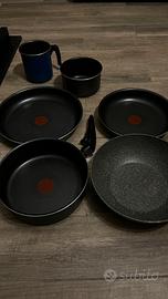 Set pentole antiaderenti con manico removibile
