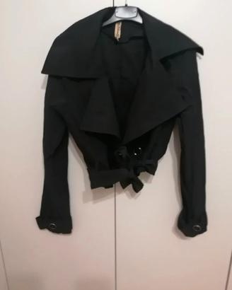 Bolero nero S cotone