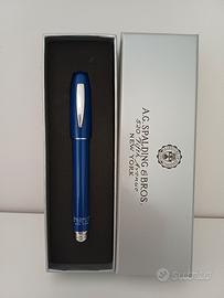 Penna blu a roller nera  ag spalding & Bros