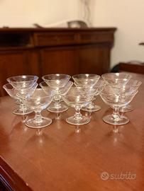 Set 11 coppe vintage da spumante/macedonia