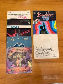 Lotto di 8 dischi in vinile 45 giri