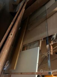 Vetro doccia fisso con angolo stondato per vasca