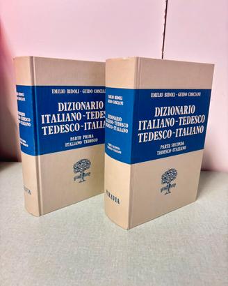 Dizionario Italiano-tedesco bidoli Casciani vintag