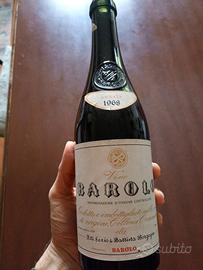 Bottiglia Vuota Barolo 1968 F.lli Borgogno