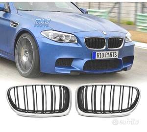 GRIGLIE BMW F10 F11 10-16 LOOK M5 NERO CROMATO
