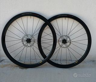 ruote bici mavic aksium, freni a disco