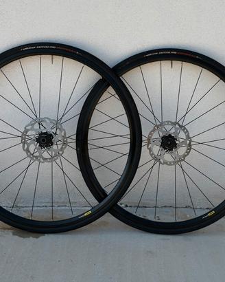 ruote bici mavic aksium, freni a disco