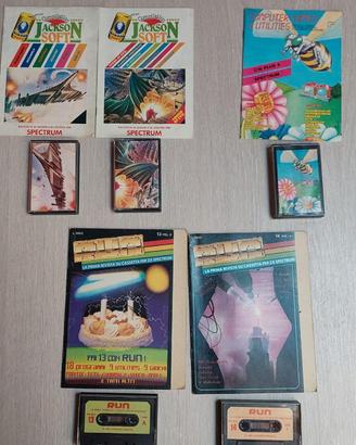 Cassette e riviste ZX Spectrum; Retrogame