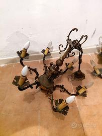 Lampadario Vintage a 6 Luci (Disponibili 3 pezzi)