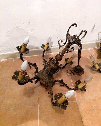 Lampadario Vintage a 6 Luci (Disponibili 3 pezzi)