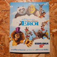 Album figurine dreamworks eroi completo nuovo