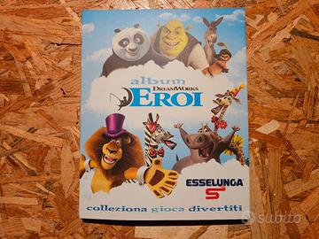 Album figurine dreamworks eroi completo nuovo