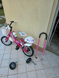 bici 12 per bambini con rotelline 