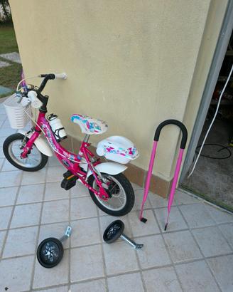 bici 12 per bambini con rotelline 