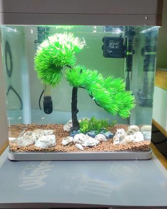 Acquario completo di tutto piu guppy