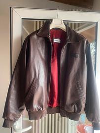 Giubbotto in pelle uomo tg 52