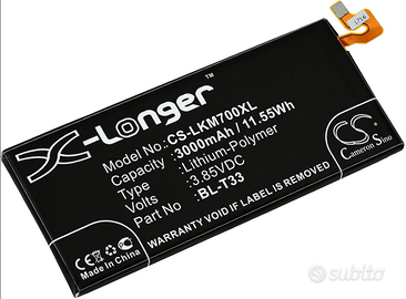 Batteria per Smartphone LG Q6 / Q6a