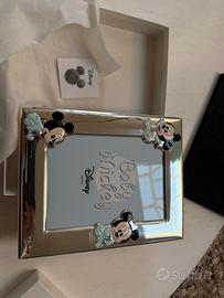 Cornice Disney bagnata argento 999