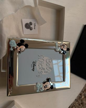 Cornice Disney bagnata argento 999