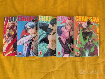 Manga Chainsaw Man volumi 1-5 – come nuovi