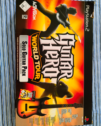Guitar Hero PS2 Chitarra NO RICEVITORE+Gioco+Micro