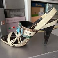 Scarpe Nappa Zeuss Lume Turchese Pitone Indios