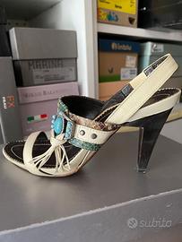 Scarpe Nappa Zeuss Lume Turchese Pitone Indios