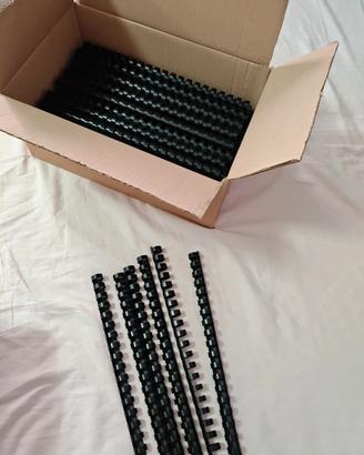 100 anelli plastici rilegafogli