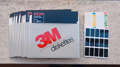 Confezione 10 floppy disk 3M 5,25" DS/DD