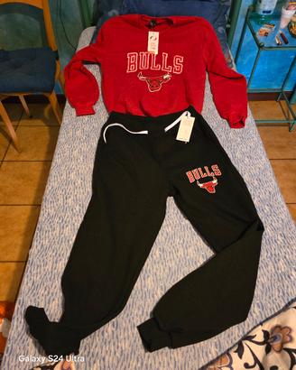 tuta+sciarpe+cappelli Chicago Bulls 