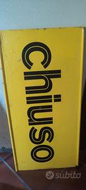 cartello distributore Agip vintage