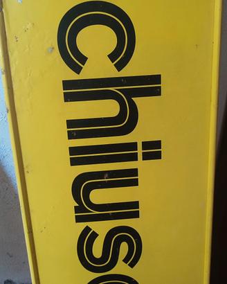 cartello distributore Agip vintage