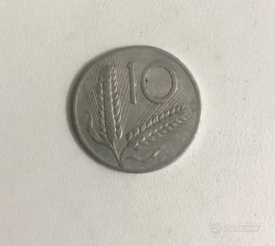10 lire spiga 1954 moneta repubblica Italiana