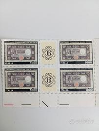 Francobolli Centenario Fondazione Banca d'Italia 