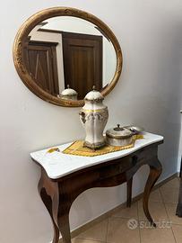 Console d’ingresso compresa di specchiera