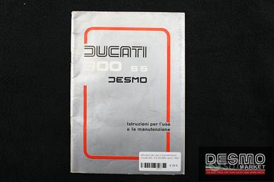 istruzioni per uso e manutenzione Ducati 900 SS DE