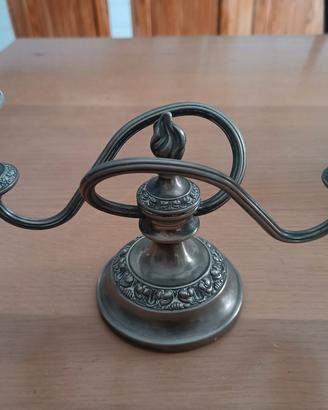 Candelabro vintage argento