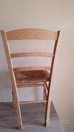 Sedie legno impagiate