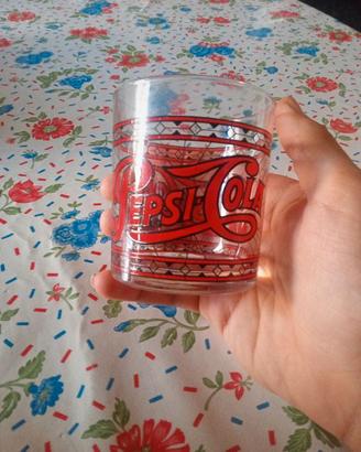 Bicchiere Originale Pepsi-Cola degli anni Settanta