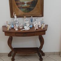 consol in legno massello noce