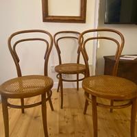 3 sedie d’epoca originali n.14 j&j kohn/Thonet